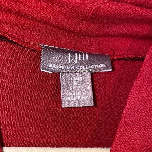 J.Jill wearever collection red long sleeve tunic top - Picture 3 of 9